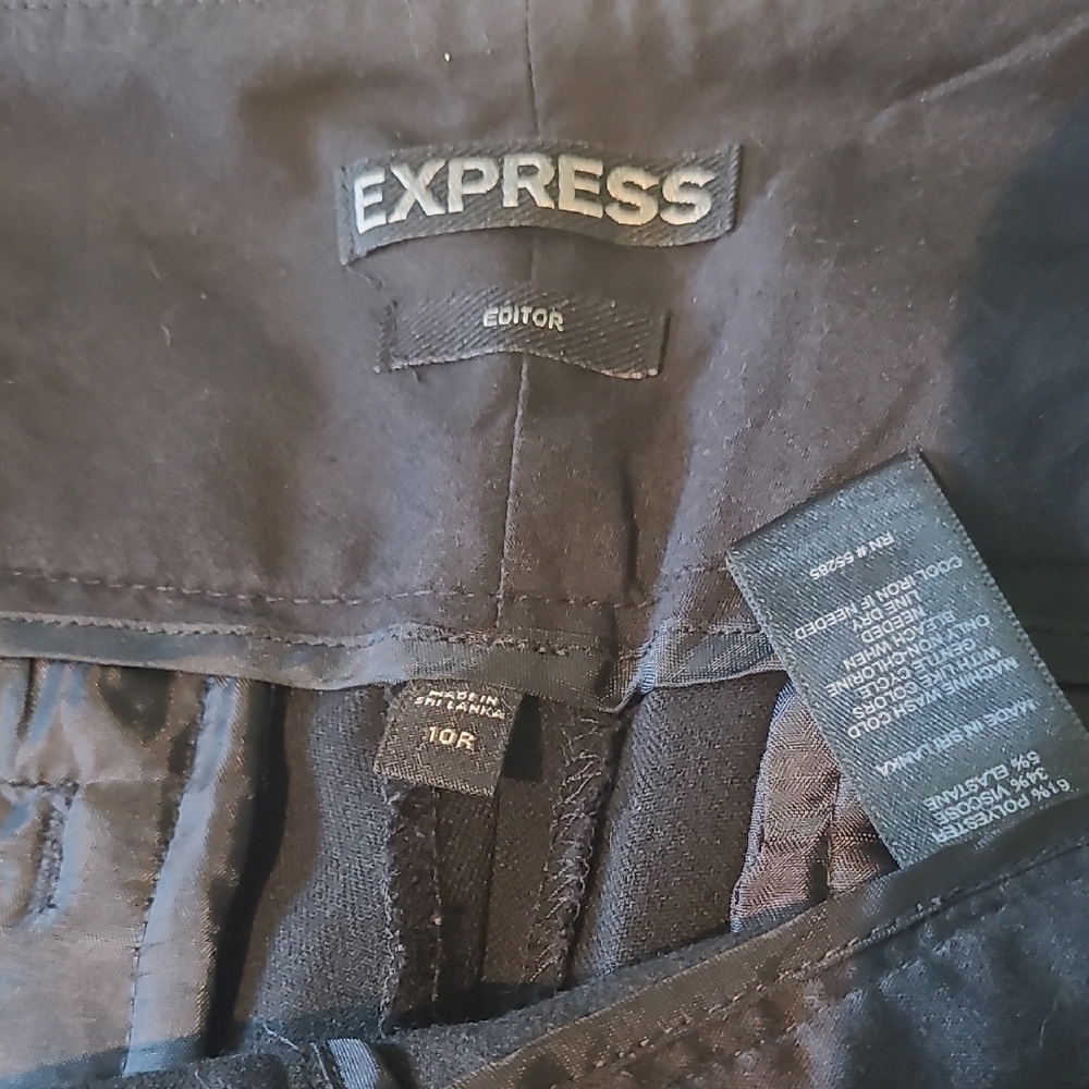 Express Editor Black Pants